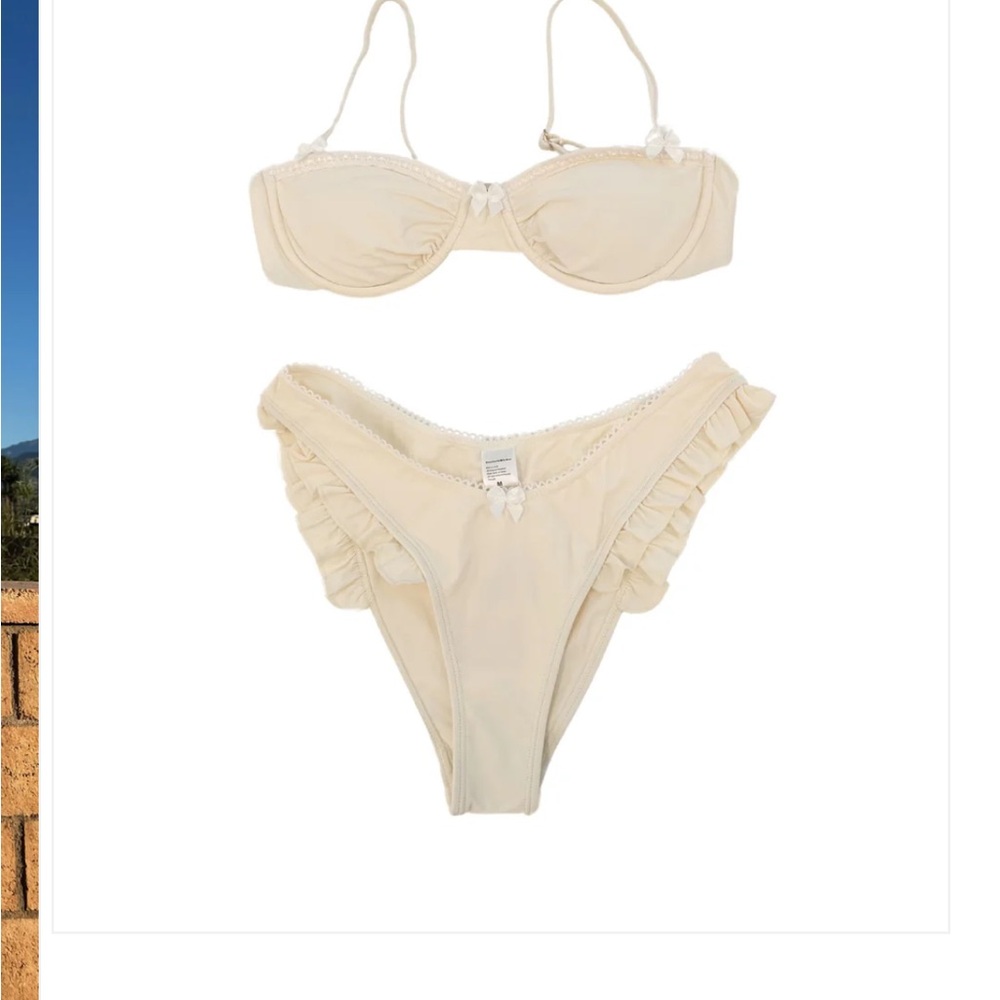 NWT Strawberry Milk Mob bikini medium